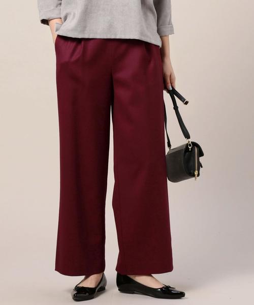 BEAUTY&YOUTH UNITED ARROWS（ビューティーアンドユースユナイテッドアローズ）の「BY サキソニータックワイドパンツ 3◆（その他パンツ・レディース・ベージュ/ブラック/ダークグレー/ワインレッド・MEDIUM/SMALL）」の4枚目の写真