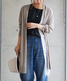 laboratory work | レースガウン付　ロングニットカーディガン(カーディガン/ボレロ)