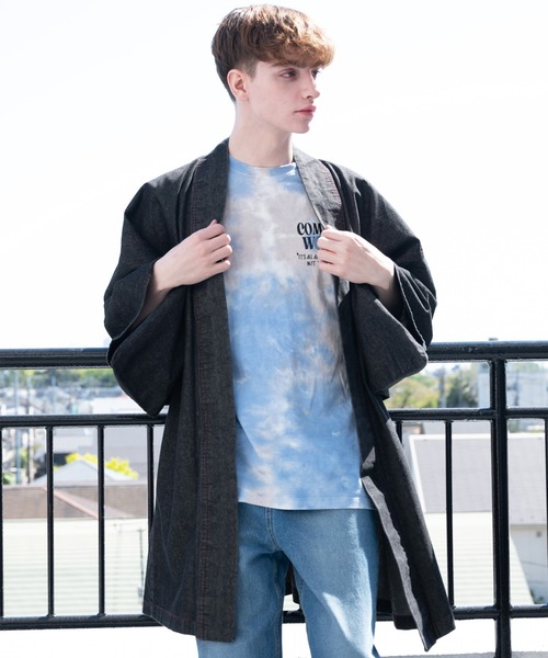 8(eight)(エイト)の「デニム羽織(浴衣・メンズ・インディゴブルー/ブラック/グレー/キャメル/ネイビー/チョコ/ライトインディゴブルー/ブラック系その他・LARGE/MEDIUM/X-LARGE/SMALL/XX-LARGE)」の10枚目の写真