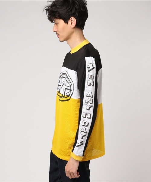 AOZORA（アオゾラ）の「AOZORA/アオゾラ　メッシュ×スムース　ビンテージMX　TEE（Tシャツ/カットソー・メンズ・ブラック/ブルー・LARGE/MEDIUM）」の3枚目の写真