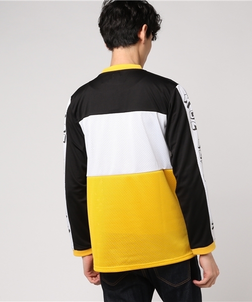 AOZORA（アオゾラ）の「AOZORA/アオゾラ　メッシュ×スムース　ビンテージMX　TEE（Tシャツ/カットソー・メンズ・ブラック/ブルー・LARGE/MEDIUM）」の4枚目の写真