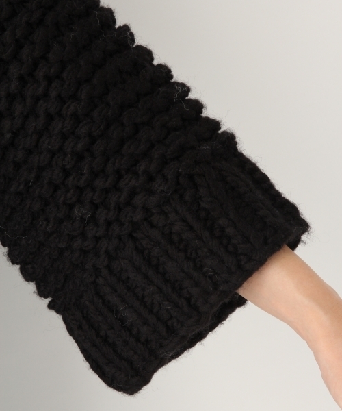 A part by（アパートバイ）の「AW/HANDケーブルタートルネックニット 768605 （ニット/セーター・レディース・オフホワイト/ブラック・FREE）」の12枚目の写真