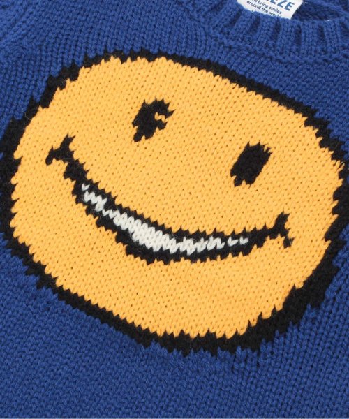 BREEZE（ブリーズ）の「FO SMILEセーター（ニット/セーター・キッズ・ブルー/グレー/オフホワイト・80/90/95/100/110/120/130/140）」の8枚目の写真