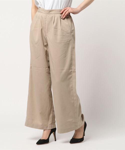 AMERICAN HOLIC(アメリカンホリック)の「・ベーシックワイドパンツ2(その他パンツ・レディース・ブルー系その他2/ライトベージュ/ネイビー/サックスブルー/ブラック/グリーン・L/M)」の8枚目の写真