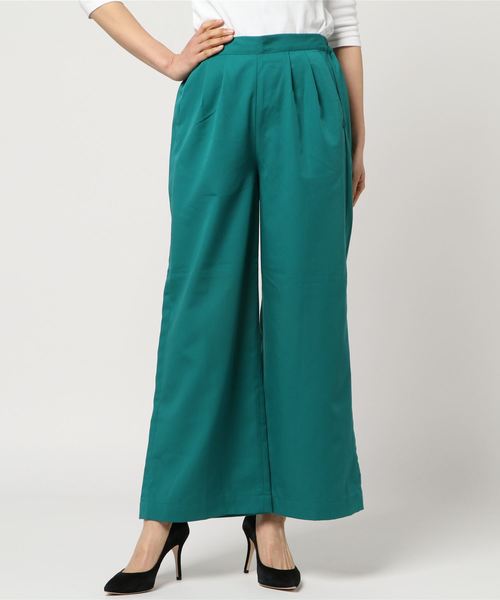 AMERICAN HOLIC(アメリカンホリック)の「・ベーシックワイドパンツ2(その他パンツ・レディース・ブルー系その他2/ライトベージュ/ネイビー/サックスブルー/ブラック/グリーン・L/M)」の7枚目の写真