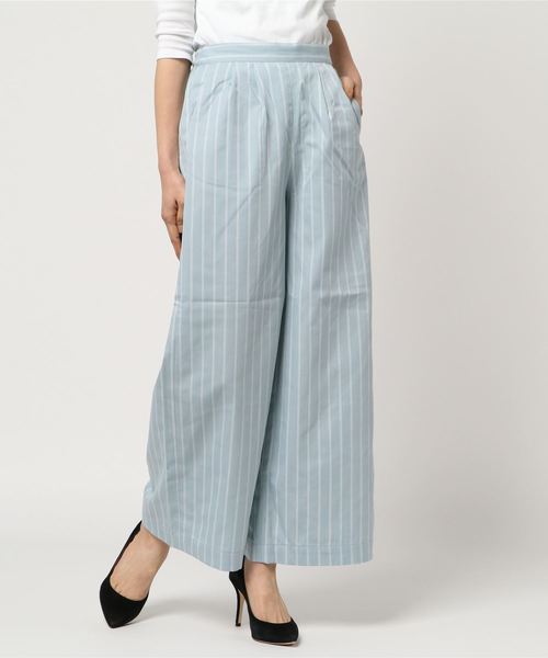 AMERICAN HOLIC(アメリカンホリック)の「・ベーシックワイドパンツ2(その他パンツ・レディース・ブルー系その他2/ライトベージュ/ネイビー/サックスブルー/ブラック/グリーン・L/M)」の6枚目の写真