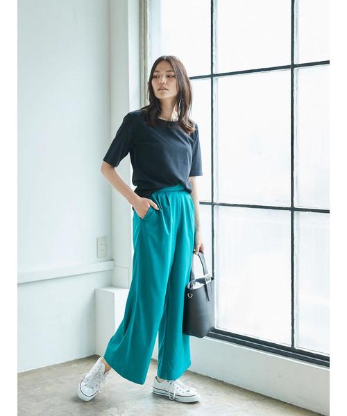 AMERICAN HOLIC(アメリカンホリック)の「・ベーシックワイドパンツ2(その他パンツ・レディース・ブルー系その他2/ライトベージュ/ネイビー/サックスブルー/ブラック/グリーン・L/M)」の22枚目の写真