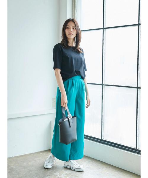 AMERICAN HOLIC(アメリカンホリック)の「・ベーシックワイドパンツ2(その他パンツ・レディース・ブルー系その他2/ライトベージュ/ネイビー/サックスブルー/ブラック/グリーン・L/M)」の19枚目の写真