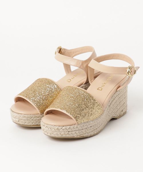 WEGO（ウィゴー）の「WEGO/ジュート底ラメサンダル（サンダル・レディース・ゴールド/ピンク/シルバー・LARGE/MEDIUM）」の8枚目の写真