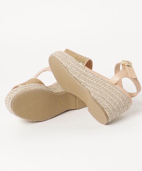 WEGO（ウィゴー）の「WEGO/ジュート底ラメサンダル（サンダル・レディース・ゴールド/ピンク/シルバー・LARGE/MEDIUM）」の5枚目の写真