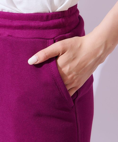 CIAOPANIC（チャオパニック）の「裏毛タイトスカート（スカート・レディース・ブラック/アイボリー/パープル・FREE）」の13枚目の写真