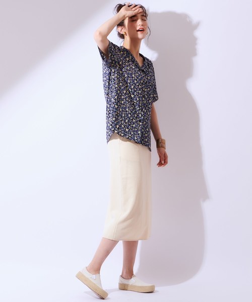 CIAOPANIC（チャオパニック）の「裏毛タイトスカート（スカート・レディース・ブラック/アイボリー/パープル・FREE）」の18枚目の写真