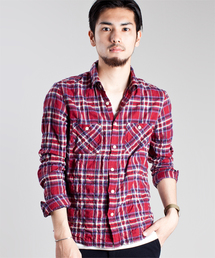 NANO universe | ナチュラルストレッチマドラスL/S(シャツ/ブラウス)