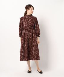 Earth Music Ecology アースミュージックアンドエコロジー の 花柄スタンドネックワンピース ワンピース Wear