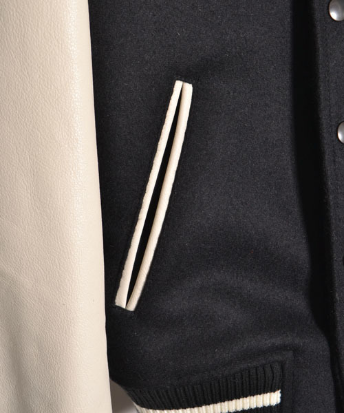 AMERICAN RAG CIE(アメリカンラグシー)の「レザー×メルトンスタジャン/213-GTR-L141-BL015(スタジャン・レディース・ブラック×ホワイト/ブラック×ブラック・FREE)」の22枚目の写真