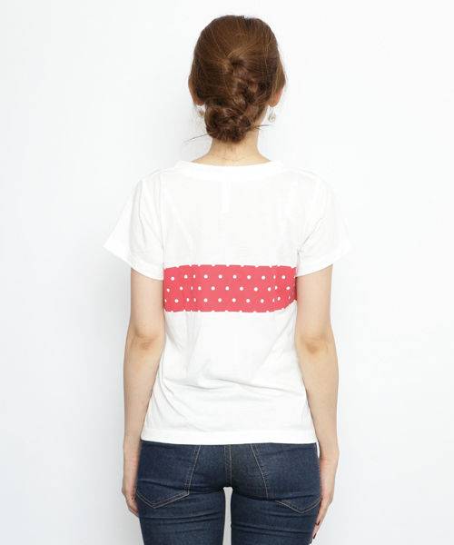 SILAS（サイラス）の「S/S TEE ANN（Tシャツ/カットソー・レディース・ホワイト/グレー・SMALL/MEDIUM）」の9枚目の写真