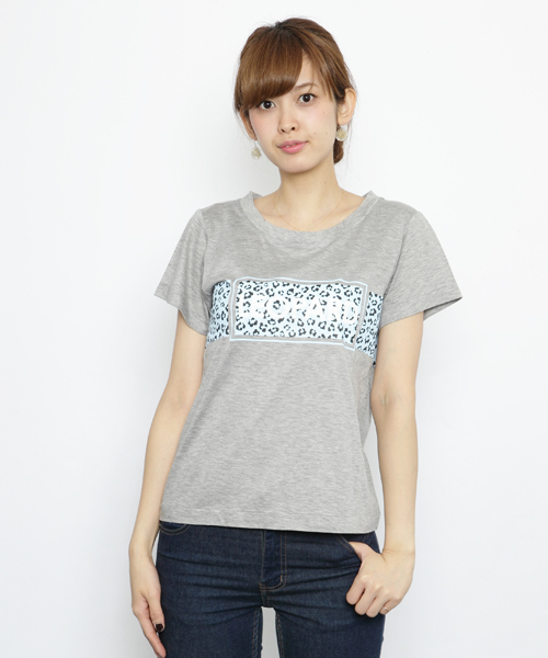 SILAS（サイラス）の「S/S TEE ANN（Tシャツ/カットソー・レディース・ホワイト/グレー・SMALL/MEDIUM）」の3枚目の写真