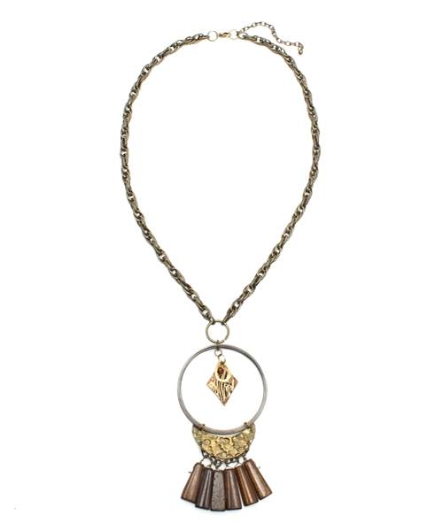 goa（ゴア）の「AG×ウッドネイティブビックヘッドネックレス（ネックレス・レディース・その他・FREE）」の3枚目の写真