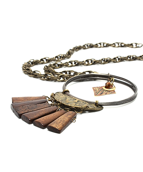 goa（ゴア）の「AG×ウッドネイティブビックヘッドネックレス（ネックレス・レディース・その他・FREE）」の4枚目の写真