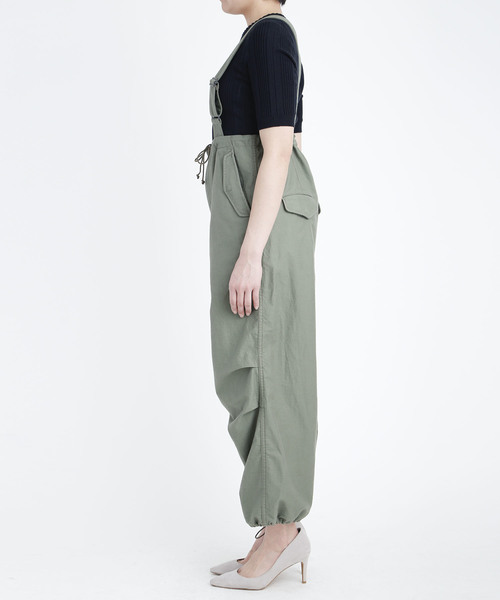 Moname（モナーム）の「Moname オーバーパンツ/41192212（その他パンツ・レディース・カーキ/ブラック・S）」の4枚目の写真