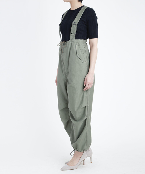 Moname（モナーム）の「Moname オーバーパンツ/41192212（その他パンツ・レディース・カーキ/ブラック・S）」の5枚目の写真