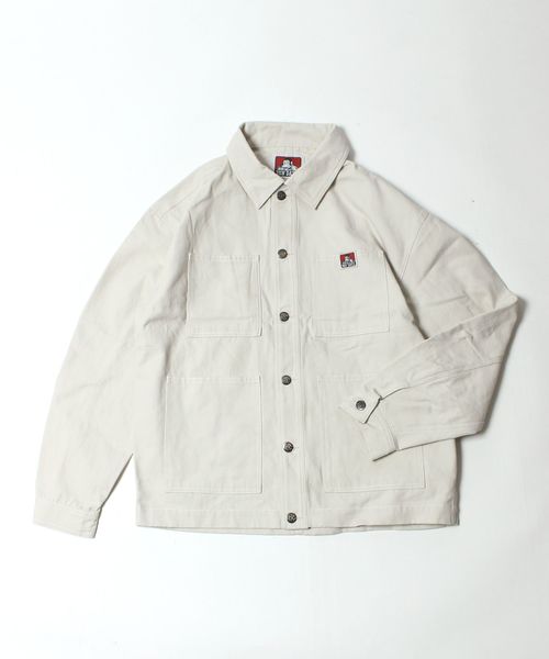 BEN DAVIS/WHITE LABEL(ベンデイビス ホワイトラベル)の「【 BEN DAVIS ( ベンデイビス )】 ダックカバーオール(カバーオール)」|オフホワイト