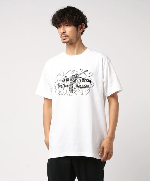 Pledge(プレッジ)の「【Bk】【pledge】ギターガンプリントTシャツ(Tシャツ/カットソー・メンズ・ホワイト/ブラック・MEDIUM/LARGE/X-LARGE)」の5枚目の写真