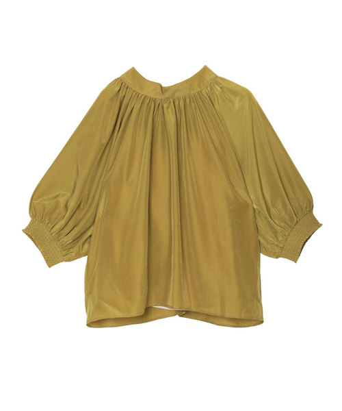 Ameri（アメリ）の「AMERI PASSCODE GATHER BLOUSE（シャツ/ブラウス・レディース・ライトオリーブ/ブラウン/マルチ・FREE）」の12枚目の写真