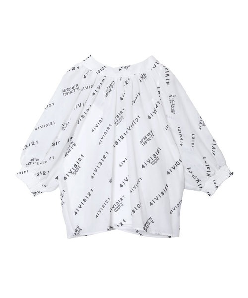 Ameri（アメリ）の「AMERI PASSCODE GATHER BLOUSE（シャツ/ブラウス・レディース・ライトオリーブ/ブラウン/マルチ・FREE）」の15枚目の写真