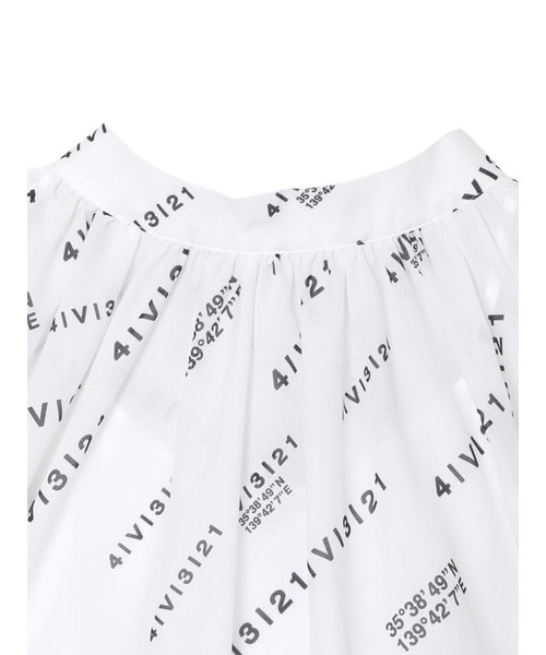 Ameri（アメリ）の「AMERI PASSCODE GATHER BLOUSE（シャツ/ブラウス・レディース・ライトオリーブ/ブラウン/マルチ・FREE）」の11枚目の写真