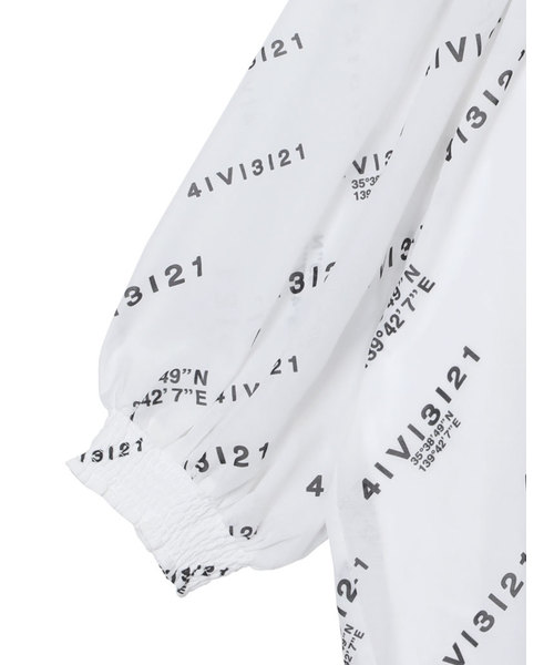 Ameri（アメリ）の「AMERI PASSCODE GATHER BLOUSE（シャツ/ブラウス・レディース・ライトオリーブ/ブラウン/マルチ・FREE）」の8枚目の写真