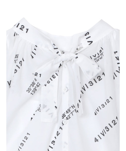 Ameri（アメリ）の「AMERI PASSCODE GATHER BLOUSE（シャツ/ブラウス・レディース・ライトオリーブ/ブラウン/マルチ・FREE）」の10枚目の写真