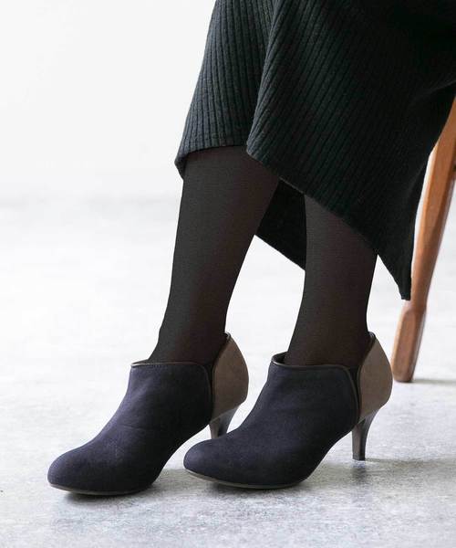 menue（メヌエ）の「バイカラーサイドゴアブーティ（ブーツ・レディース・ブラック/ブラック系その他/ブルー系その他/ブラウン系その他/ネイビー/ブラック系その他2/グレイッシュベージュ/ブルー系その他2/ブルー系その他3/ブラウン系その他2/ベージュ系その他/ダークブラウン/ブラック系その他3・XS/S/M/L/LL/3L/4L）」の18枚目の写真