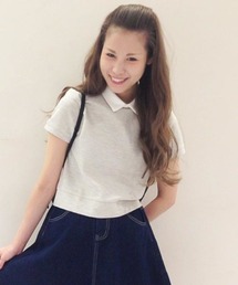 Chico | ワッフル衿付きTOPS(Tシャツ/カットソー)