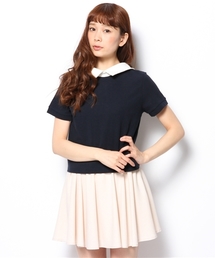 Chico | ワッフル衿付きTOPS(Tシャツ/カットソー)