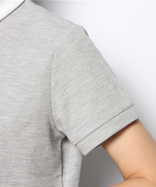 Chico（チコ）の「ワッフル衿付きTOPS（Tシャツ/カットソー・レディース・ホワイト/ブルー/グレー/ネイビー・FREE）」の12枚目の写真
