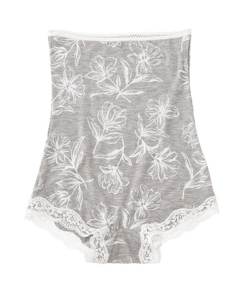 PEACH JOHN（ピーチジョン）の「【乾燥する季節に嬉しい！薄手でもたつかずフィット。腹巻付きで防寒対策に】Ｉｔ’ｓモイスティＨＡＲＡボーイ（インナーウェア/肌着・レディース・ブラック/ネイビー/オフホワイト/ピンク/グレー/ホワイト系その他/ブラック系その他/ピンク系その他/チャコール/ブルー/スモークピンク/ライトピンク/グレー系その他/ホワイト系その他2/チャコールグレー/コーラルピンク/ホワイト×グレー/ダークグレー/ブラック×ピンク/スミクロ/ホワイト×ピンク/ヘザーチャコール/レッド/ライトグレー/ダークネイビー/ライトベージュ/チャコールグレー×ブラック・SMALL/MEDIUM/LARGE/X-LARGE）」の14枚目の写真