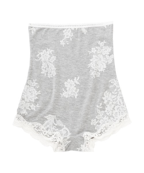 PEACH JOHN（ピーチジョン）の「【乾燥する季節に嬉しい！薄手でもたつかずフィット。腹巻付きで防寒対策に】Ｉｔ’ｓモイスティＨＡＲＡボーイ（インナーウェア/肌着・レディース・ブラック/ネイビー/オフホワイト/ピンク/グレー/ホワイト系その他/ブラック系その他/ピンク系その他/チャコール/ブルー/スモークピンク/ライトピンク/グレー系その他/ホワイト系その他2/チャコールグレー/コーラルピンク/ホワイト×グレー/ダークグレー/ブラック×ピンク/スミクロ/ホワイト×ピンク/ヘザーチャコール/レッド/ライトグレー/ダークネイビー/ライトベージュ/チャコールグレー×ブラック・SMALL/MEDIUM/LARGE/X-LARGE）」の12枚目の写真