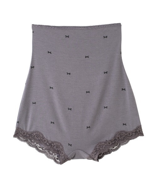 PEACH JOHN（ピーチジョン）の「【乾燥する季節に嬉しい！薄手でもたつかずフィット。腹巻付きで防寒対策に】Ｉｔ’ｓモイスティＨＡＲＡボーイ（インナーウェア/肌着・レディース・ブラック/ネイビー/オフホワイト/ピンク/グレー/ホワイト系その他/ブラック系その他/ピンク系その他/チャコール/ブルー/スモークピンク/ライトピンク/グレー系その他/ホワイト系その他2/チャコールグレー/コーラルピンク/ホワイト×グレー/ダークグレー/ブラック×ピンク/スミクロ/ホワイト×ピンク/ヘザーチャコール/レッド/ライトグレー/ダークネイビー/ライトベージュ/チャコールグレー×ブラック・SMALL/MEDIUM/LARGE/X-LARGE）」の15枚目の写真