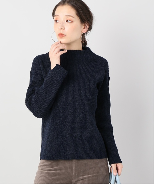 B.C STOCK(ベーセーストック)の「モールリブプルオーバー(ニット/セーター・レディース・ベージュ/ネイビー/グリーン・FREE)」の1枚目の写真