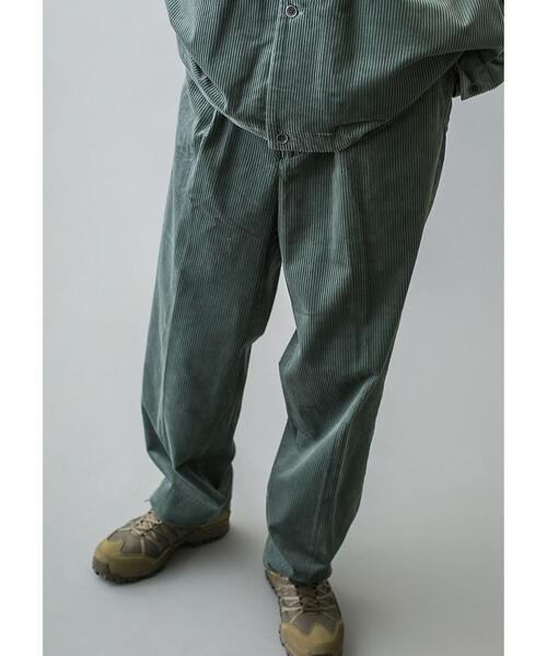 MONKEY TIME(モンキータイム)の「<monkey time> 7WALE SOFT CORD WIDE 1P PANTS/ワイドパンツ(その他パンツ・メンズ・ネイビー/ベージュ/ライム・L/S/M)」の3枚目の写真