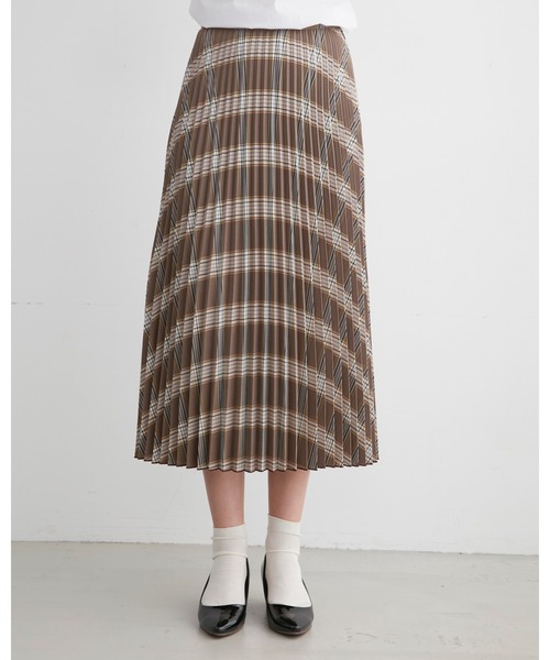 Traditional Weatherwear(トラディショナルウェザーウェア)の「【HIGH STREET COLLECTION】LONG PLEATS SKIRT(スカート・レディース・グレー系その他/ブラウン系その他・S)」の6枚目の写真