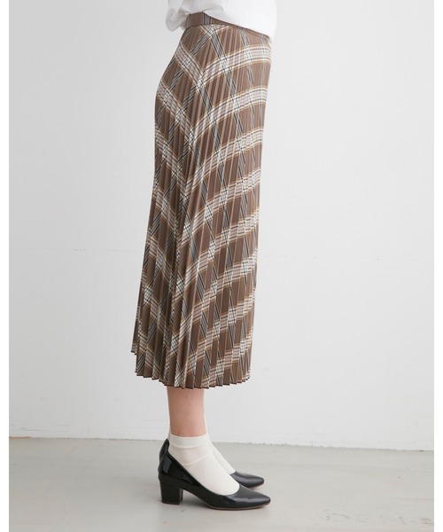 Traditional Weatherwear(トラディショナルウェザーウェア)の「【HIGH STREET COLLECTION】LONG PLEATS SKIRT(スカート・レディース・グレー系その他/ブラウン系その他・S)」の7枚目の写真