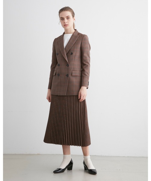 Traditional Weatherwear(トラディショナルウェザーウェア)の「【HIGH STREET COLLECTION】LONG PLEATS SKIRT(スカート・レディース・グレー系その他/ブラウン系その他・S)」の5枚目の写真