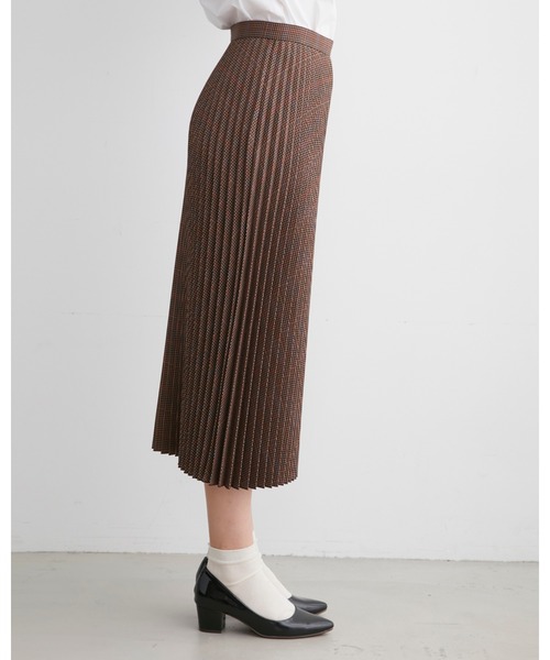 Traditional Weatherwear(トラディショナルウェザーウェア)の「【HIGH STREET COLLECTION】LONG PLEATS SKIRT(スカート・レディース・グレー系その他/ブラウン系その他・S)」の10枚目の写真