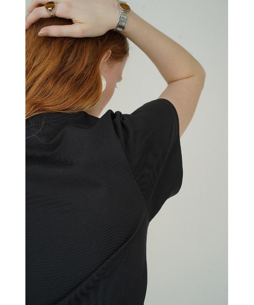 CLANE（クラネ）の「SCOOP SLEEVE COMPACT TOPS（Tシャツ/カットソー・レディース・ホワイト/ブラック/ベージュ/ミント・1/2）」の18枚目の写真