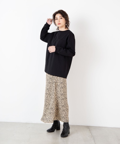 WEGO（ウィゴー）の「WEGO/ルーズロングスリーブT（Tシャツ/カットソー・レディース・ホワイト/ブラック・FREE）」の12枚目の写真