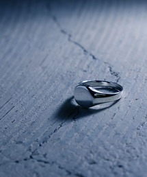 【YArKA/ヤーカ】silver925 flat face circle ring[ffcr]/丸面リング シルバー925