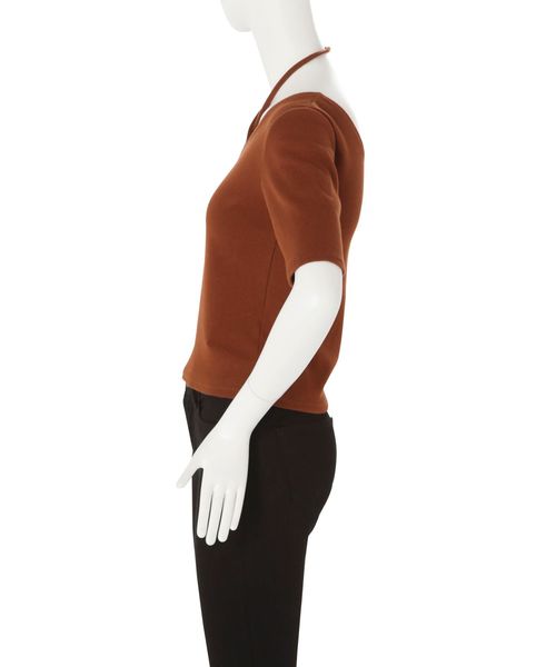 EMODA(エモダ)の「2WAYカッティングトップ(Tシャツ/カットソー・レディース・ブラウン/ブラック/ホワイト/ライム・FREE)」の20枚目の写真