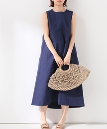 SLOBE IENA | 【Champion/チャンピオン】SLOBE別注 ノースリーブタフタロングワンピース◆(ワンピース)